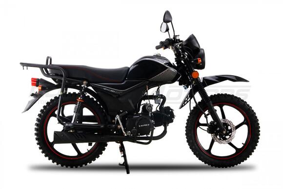 Мопед ROCKOT ALPHA OFFROAD M-12 LUX (черный глянцевый) pitbikemarket.ru