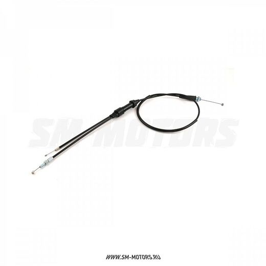 Трос газа (двойной прямой, для карбюратора с ускорителем) 250см3 L=1185 SM-PARTS pitbikemarket.ru