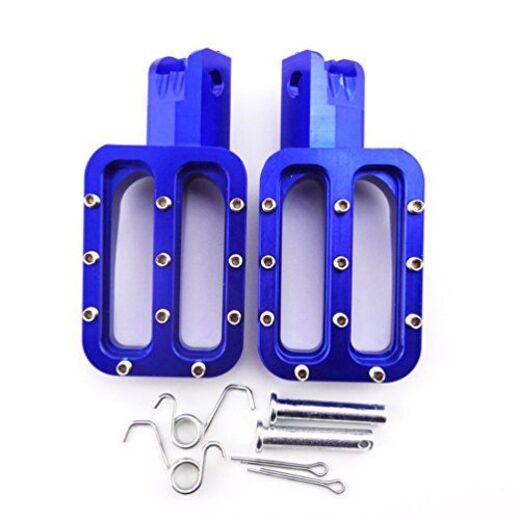 Подножки водителя CNC синие pitbikemarket.ru