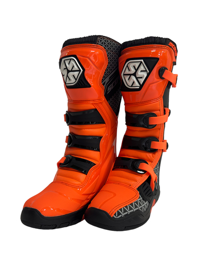 Мотоботы Scoyco MBM009 высокие оранжевые 40 pitbikemarket.ru