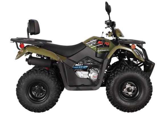 Квадрицикл KAYO AU200 спинка (ЗЕЛЕНЫЙ ХАКИ пластик 2025 г.) (ПТС) pitbikemarket.ru