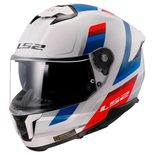 Шлем LS2 FF808 STREAM 2 VINTAGE White Blue Red M pitbikemarket.ru