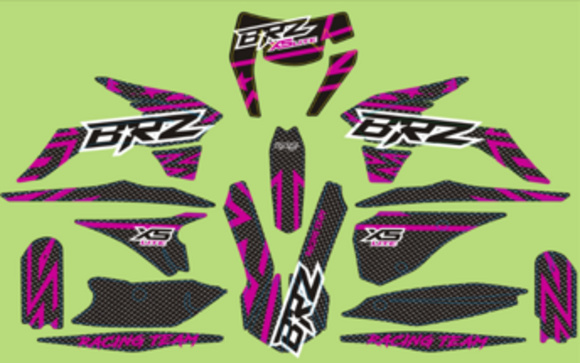 Комплект графики BRZ (k5 рама) фиолетовый pitbikemarket.ru