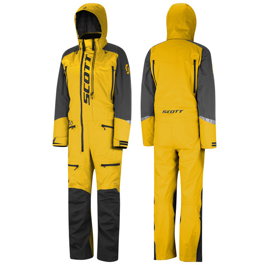 Комбинезон для снегохода SCOTT DS Shell Dryo One Piece (-5 C) №2 yellow-black (текстиль) (XL) pitbikemarket.ru